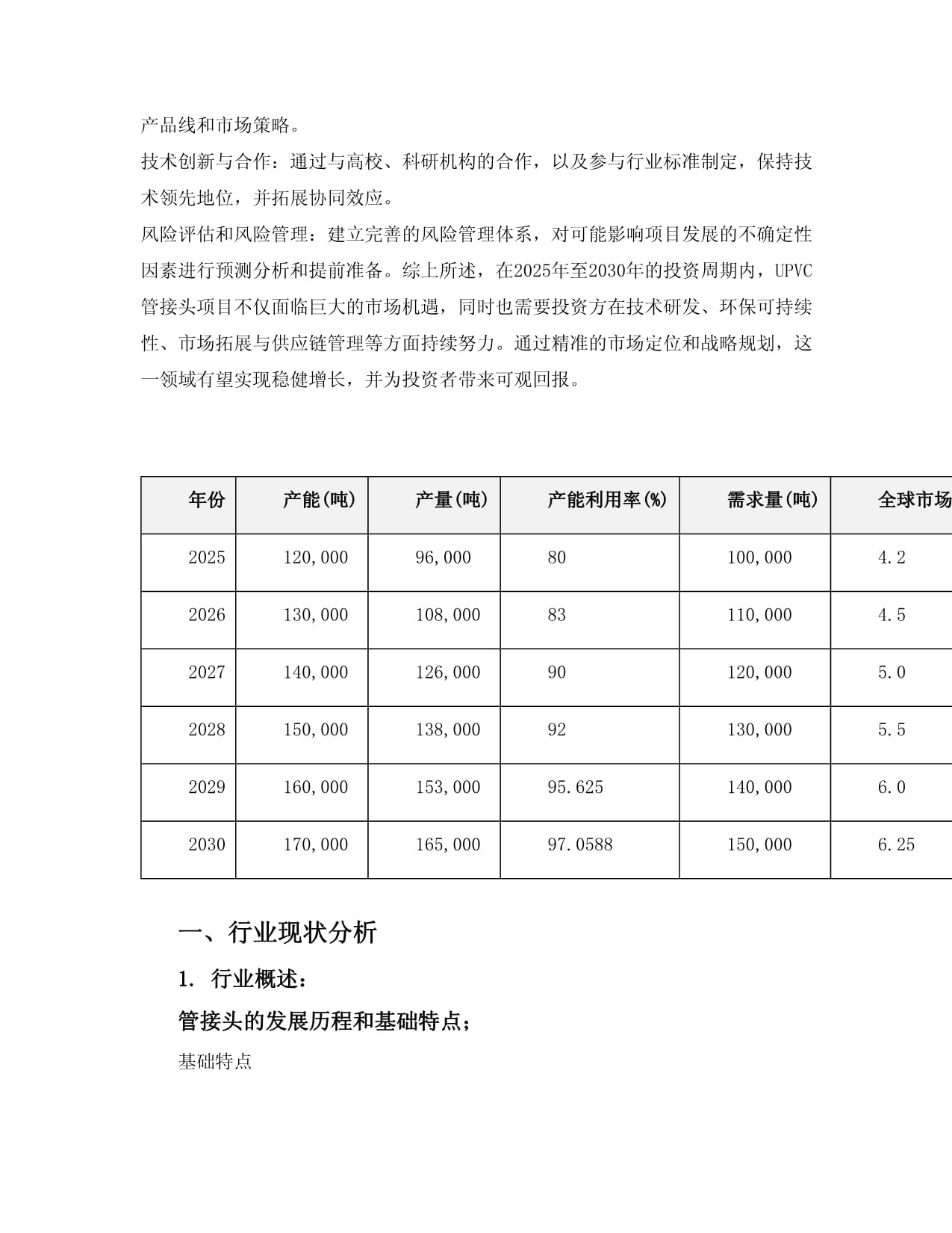 2025至2030年UPVC管接头项目投资价值分析报告